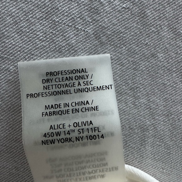 Alice and Olivia Stylish Whitish Silver Textured Women's Skirt - Picture 6 of 7